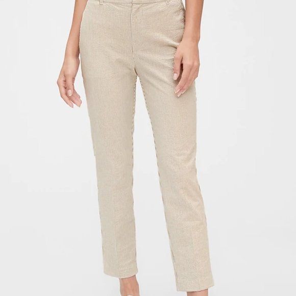 Gap Slim Ankle Seersucker Pants 